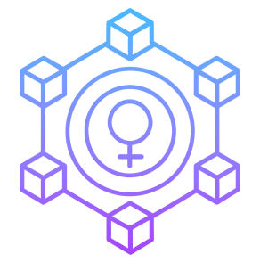 gradientfemalehexagonblockchain